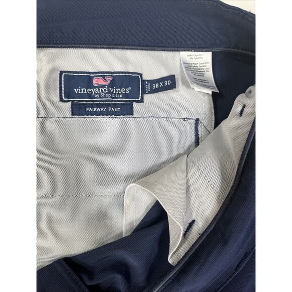 Vineyard Vines Men’s Fairway Performance Golf Pants 38x30 Navy Blue - Picture 2 of 6